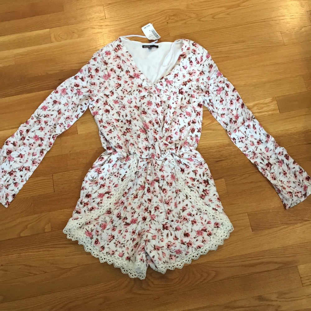 Love & Culture Peach & cream romper